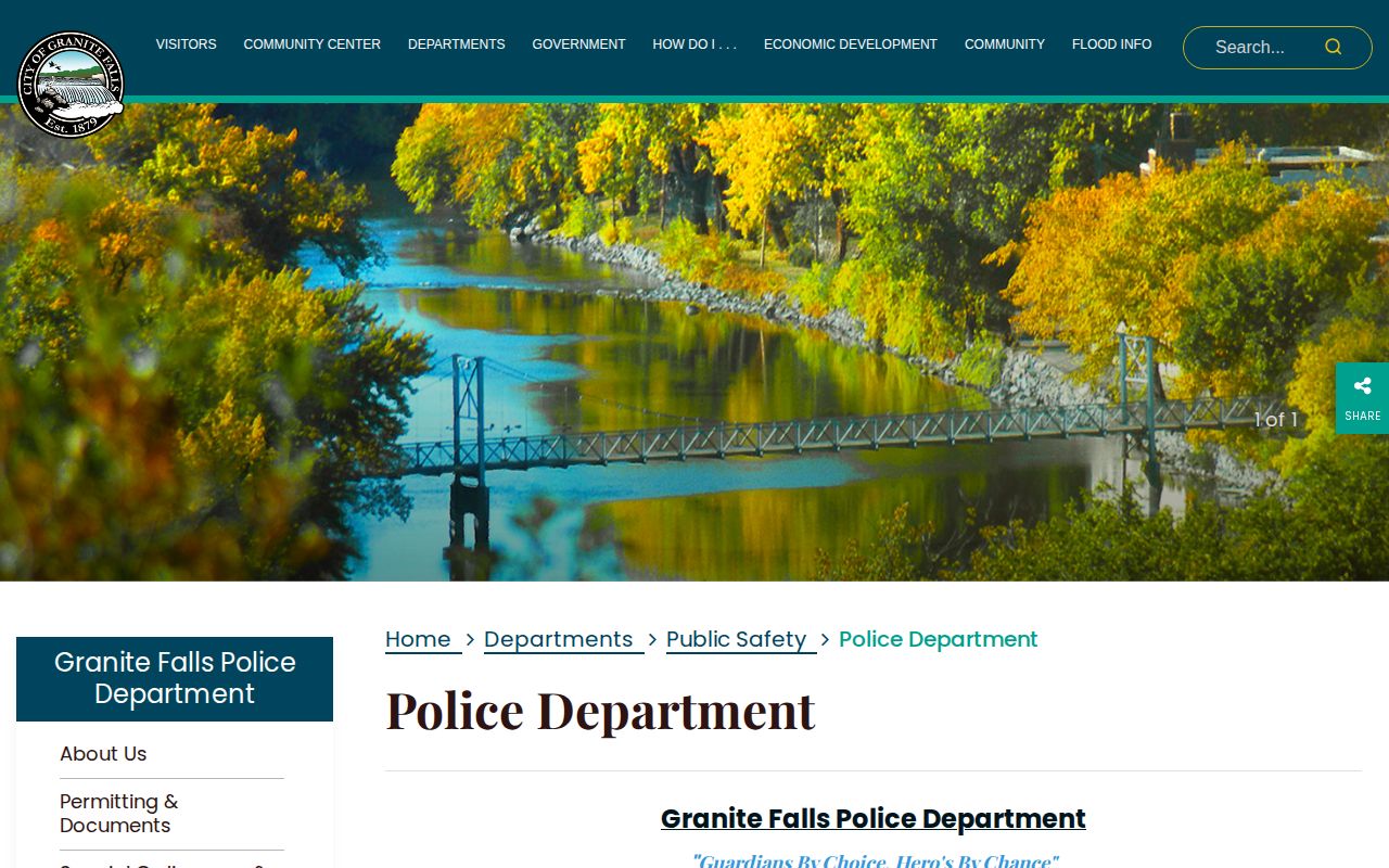 Granite Falls Yellow Medicine County police record source page
